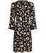 Pastunette Beach long sleeve beach dress with buttons 'floral animal'