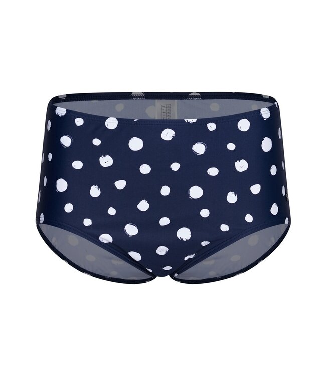 dark blue tankini set with adjustable straps 'dotty chic'