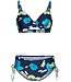 Pastunette Beach ladies underwire bikini set with adjustable straps 'floral blue blooms'