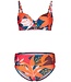 light red underwire bikini set with adjustable straps 'pardise beach'