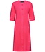 Pastunette ladies pink full button 3/4 sleeve summer cotton-terry morninggown