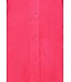 ladies pink full button 3/4 sleeve summer cotton-terry morninggown