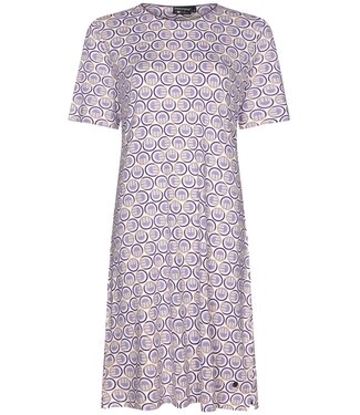 Pastunette Deluxe ladies short sleeve viscose-mix luxury nightdress 'graphic circles'