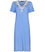 Pastunette Deluxe ladies short sleeve blue luxury  viscose -mix nightdress 'laced elegance'