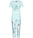 Rebelle short sleeve cotton single jersey summer 3/4 pyjama set 'sweet scoop ice-cream'