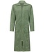 Pastunette olive beauty ladies embossed terry morninggown with zip  'abstract daisy flower'