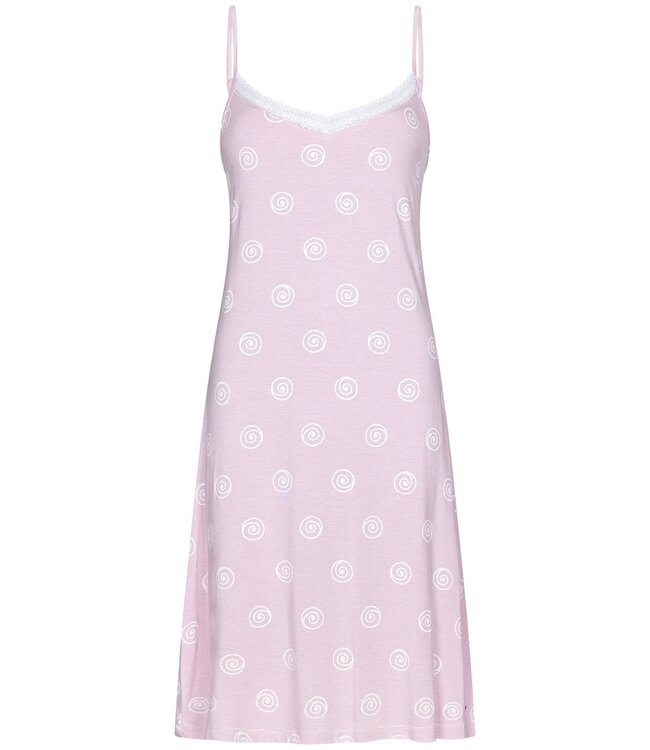 Pastunette Deluxe ladies spaghetti dress with adjustable straps  'pretty pink & lace'