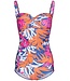 ladies soft cup tankini set with adjustable straps 'coral beach'