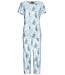 Pastunette dames pyjama van bamboe-elastan mix met korte mouwen en 3/4e capri broek 'outdoor life'