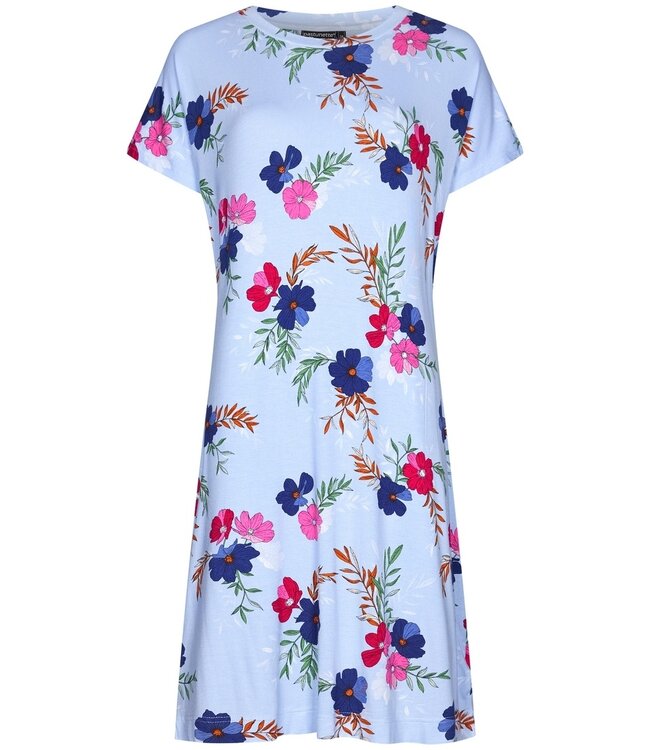 Pastunette Deluxe ladies luxury short sleeve nighdress 'pretty garden flowers'