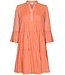 Pastunette Beach ladies tangy orange beach dress cover up with flared sleeves 'sunny day frills'