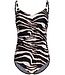 Pastunette Beach black soft cup swimming costume with adjustable straps 'beach safari'