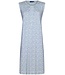 ladies sleeveless nightdress with buttons 'flowery blue'