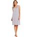 ladies sleeveless nightdress with buttons 'flowery blue'