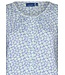 ladies sleeveless nightdress with buttons 'flowery blue'