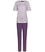 Pastunette Deluxe ladies short sleeve viscose-mix luxury pyjama set 'graphic circles'