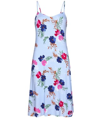 Pastunette Deluxe ladies luxury viscose-mix spaghetti dress with adjustable straps 'pretty garden flowers'