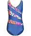 lavendelblauw badpak met soft cups 'coral beach twist'
