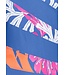 lavendelblauw badpak met soft cups 'coral beach twist'