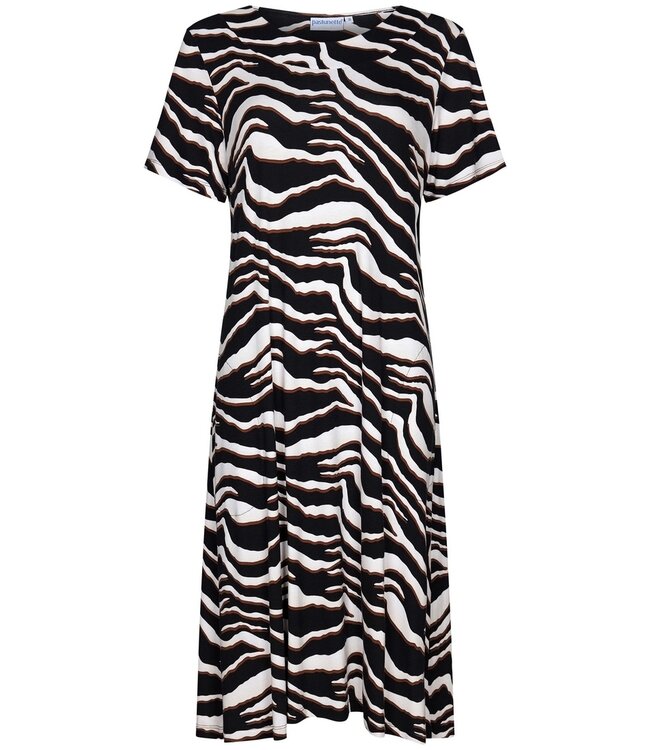 Pastunette Beach black short sleeve beach dress 'beach safari'