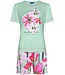 Pastunette groene dames shorty set 'floral moments'