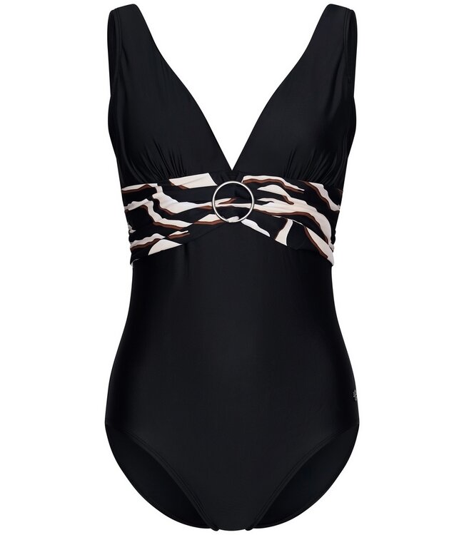 Pastunette Beach black soft cup swimming costume 'beach safari'