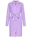 lovely lilac embossed cotton-terry morninggown with zip 'fabulous flower'