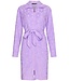 Rebelle lovely lilac embossed cotton-terry morninggown with zip 'fabulous flower'