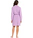 lovely lilac embossed cotton-terry morninggown with zip 'fabulous flower'