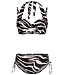 beugelbikini met soft cups en verstelbare, afneembare bandjes 'beach safari'