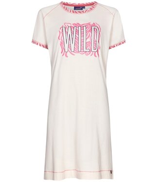 Rebelle ladies short sleeve cotton single jersey nightdress 'just wild'