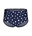 donkerblauwe beugeltankini met soft cups en verstelbare bandjes 'dotty chic'