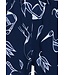 dark blue swim shorts with elasticated tie-waist 'crane birds'