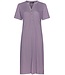Pastunette Deluxe ladies short sleeve cotton-modal longer length luxury nightdress with buttons 'semi circle dots'