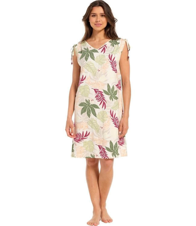 capped sleeve 'v' neck beach dress with adjustable ties 'holiday vibe'