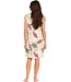capped sleeve 'v' neck beach dress with adjustable ties 'holiday vibe'