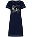Rebelle ladies short sleeve organic cotton nightdress 'forever bicycle flowers'