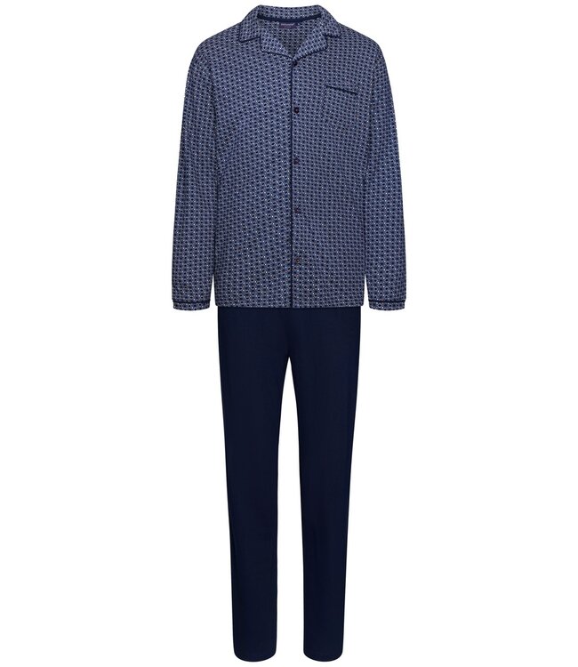 Pastunette for Men men's full button long sleeve cotton pyjama set  'groovy geometric'