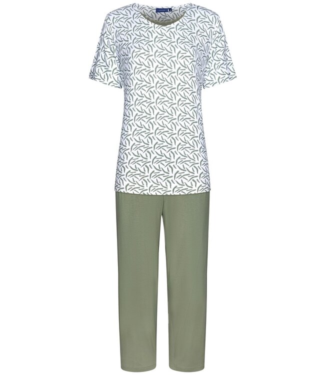 Pastunette ladies short sleeve bamboo-mix  3/4 pyjama set 'outdoor life'