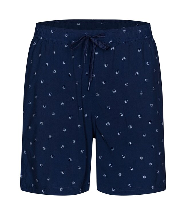 dark blue swim shorts with elasticated tie-waist 'sailor man'