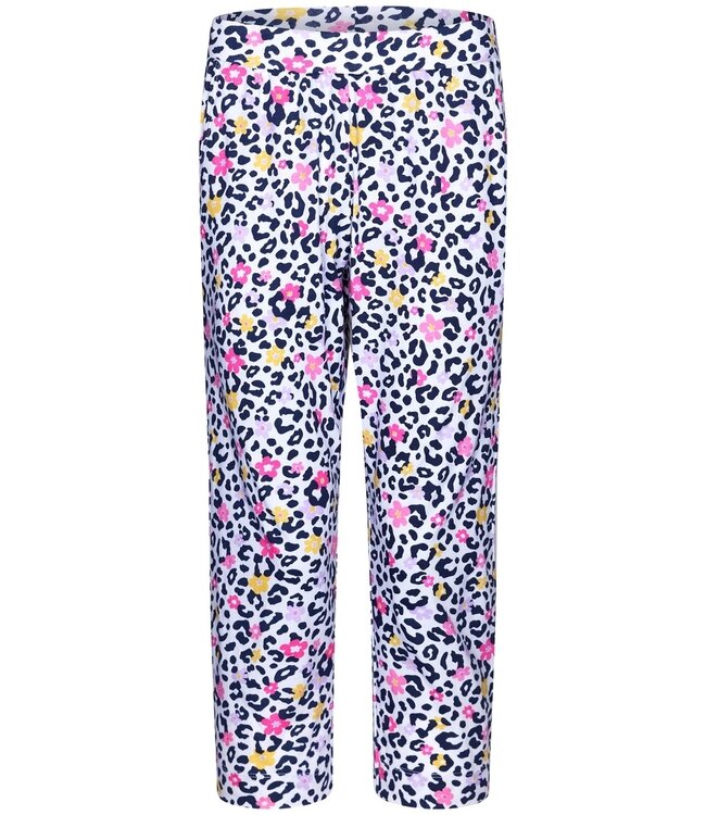 ladies short sleeve organic cotton lilac summer 3/4 pyjama set 'hidden chic flower'