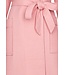ladies pink cotton-mix wrap-over morninggown with shawlcollar 'waffle design'