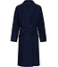 Pastunette for Men mens dark blue wrap-over bamboo-mix bathrobe