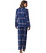 Pastunette cotton woven, full button flannel  pyjama 'winter checks'