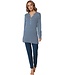 Pastunette Premium ladies luxury long sleeve pyjama set with buttons 'geometric dewdrop'