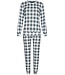 Pastunette Pastunette ladies fleece home lounge pyjama set 'checkered blocks'