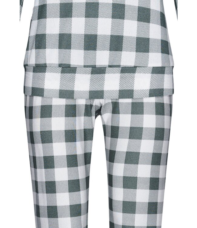 Pastunette fleece home-lounge dames pyjamaset 'checkered blocks'