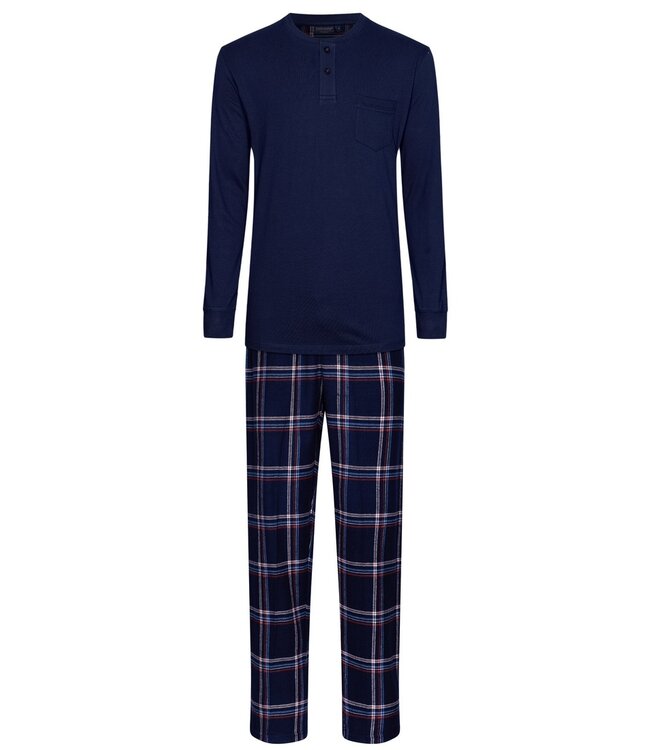 Pastunette for Men Pastunette for Men heren pyjama met lange mouwen en knoopjes