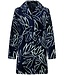 Pastunette midnight blue warm fleece house jacket 'mega blooms'