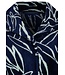 Pastunette midnight blue warm fleece house jacket 'mega blooms'